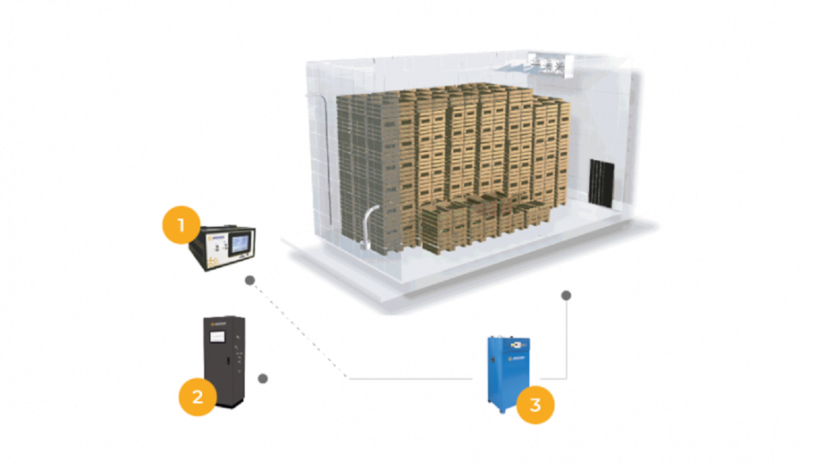 Complete solution for the measurement and removal of ethylene in preservation chambers.png